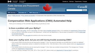 
                            2. Compensation Web Applications (CWA) Automated Help ...