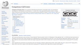 
                            8. Competence Call Center – Wikipedia