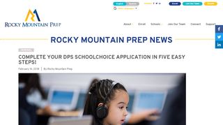 
                            7. Complete your DPS SchoolChoice application in five easy steps! |