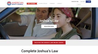 
                            2. Complete Your Joshua's Law Requirements Online