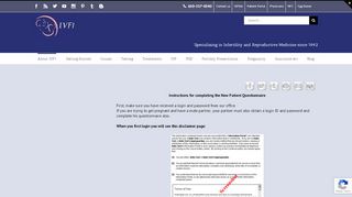 
                            7. Completing the New Patient Questionairre - IVF1