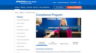 
                            8. Compliance Program - Athletico