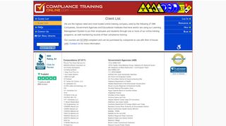 
                            10. Compliance Training Online® - Client List