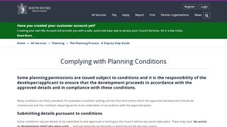 
                            7. Complying with Planning Conditions - South Bucks