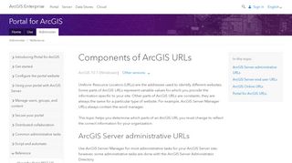 
                            1. Components of ArcGIS URLs—Portal for ArcGIS (10.7 and 10.7.1 ...