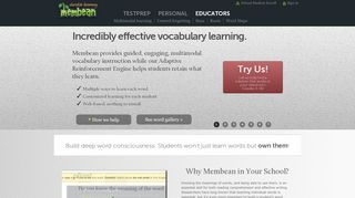 
                            10. Comprehensive, Engaging Vocabulary Building | Membean