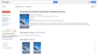 
                            9. Computational Analysis and Design of Bridge Structures