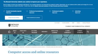 
                            6. Computer access and online resources - Faculty ... - Monash University