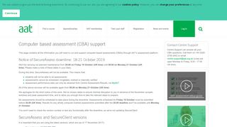 
                            2. Computer based assessment (CBA) support | AAT