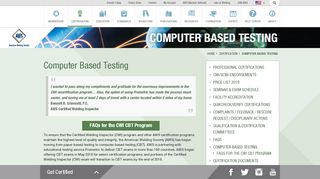 
                            1. Computer Based Testing : Certification - aws.org