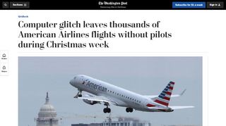 
                            7. Computer glitch leaves thousands of American Airlines flights without ...
