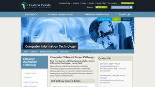 
                            2. Computer Information Technology - Eastern Florida State College