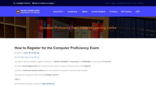 
                            7. Computer Proficiency Test | Distance Learning Centre