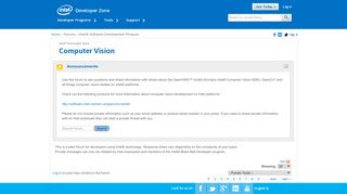 
                            7. Computer Vision Forum - Intel® Software