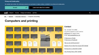 
                            1. Computers and printing | UAL