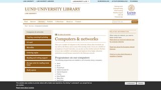 
                            6. Computers & networks | Lund University Library