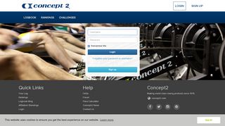 
                            10. Concept2 Logbook | Login
