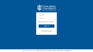 
                            2. Concordia University Wisconsin - Portal