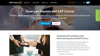 
                            4. Concur & American Express Credit Card - Easy Integration ...