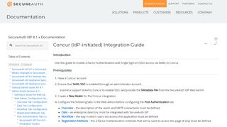 
                            9. Concur (IdP-initiated) Integration Guide - SecureAuth IdP 8.1.x ...