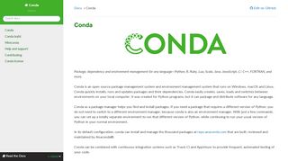 
                            8. Conda — Conda documentation