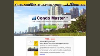 
                            1. Condo Master, the Online Condominium Management System