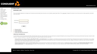 
                            7. Conduent :: Borrower Login