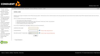 
                            2. Conduent :: School Login - Conduent Education