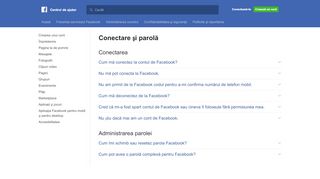 
                            4. Conectare și parolă | Centrul de ajutor Facebook | Facebook