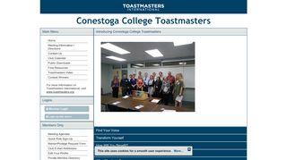 
                            8. Conestoga College Toastmasters