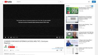 
                            5. CONEXÃO COM DADOS EXTERNOS (ACCESS, WEB, TXT) - Excel …