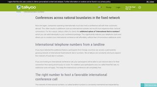 
                            6. Conference calls - international conference calls - talkyoo