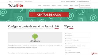 
                            5. Configurar conta de e-mail no Android 6.0 - totalsite.com.br