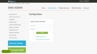 
                            9. Configuration - ViaNett - SMS Gateway Services