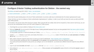
                            6. Configure 2-factor Yubikey authentication for …