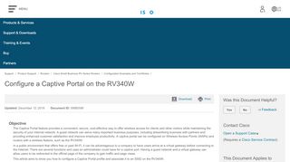 
                            5. Configure a Captive Portal on the RV340W - Cisco