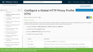 
                            2. Configure a Global HTTP Proxy Profile (iOS) - VMware Docs