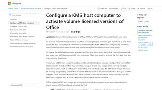 
                            2. Configure a KMS host computer to activate volume licensed ...