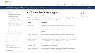 
                            1. Configure a redirect step type for a portal in Dynamics 365 for ...