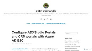 
                            7. Configure ADXStudio Portals and CRM portals with Azure AD B2C ...