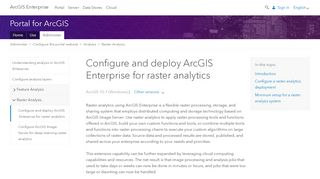 
                            7. Configure and deploy ArcGIS Enterprise for raster analytics—Portal for ...