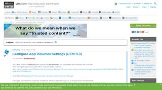 
                            5. Configure App Volumes Settings (UEM 9.3) |VMware Communities