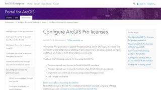 
                            8. Configure ArcGIS Pro licenses—Portal for ArcGIS (10.6) | ArcGIS ...