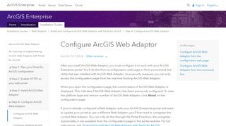 
                            5. Configure ArcGIS Web Adaptor - ArcGIS Enterprise