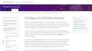 
                            5. Configure ArcGIS Web Adaptor—Portal for ArcGIS | ArcGIS Enterprise