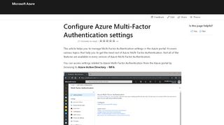 
                            7. Configure Azure Multi-Factor Authentication - Azure Active ...