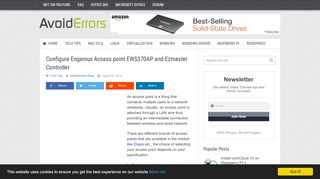 
                            4. Configure Engenius Access point EWS370AP and Ezmaster ...