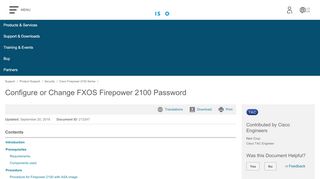 
                            5. Configure or Change FXOS Firepower 2100 Password - Cisco