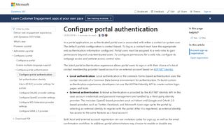 
                            2. Configure portal authentication in Dynamics 365 for Customer ...