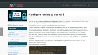 
                            5. Configure routers to use ACS | CCNA Security